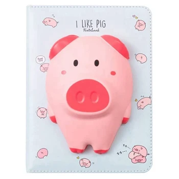 

Diary Children's Notebook Three-Dimensional Ies Cute Decompression Patterns Soft and Good Reduce Children's Stress