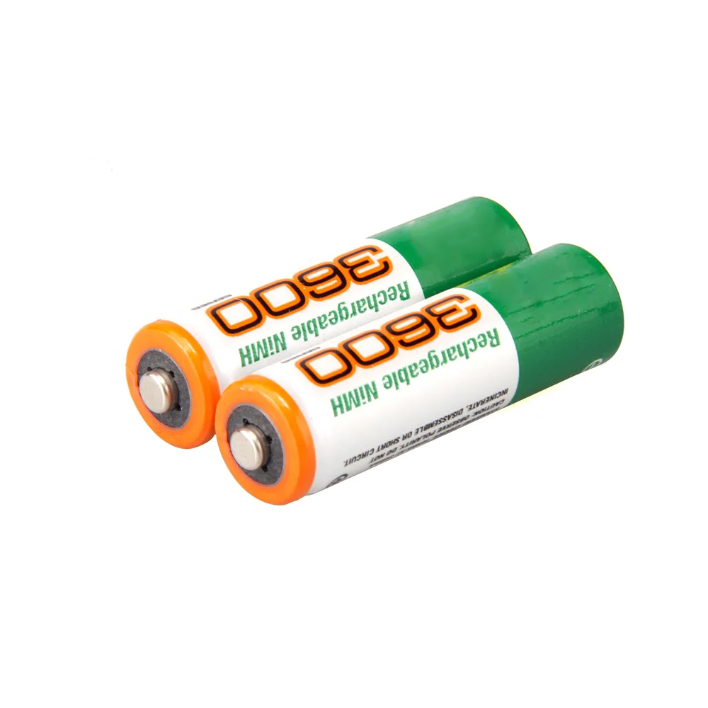 

2PCS high quality 100% New Original AA battery 1.2V 3600mah AA lithium battery rechargeable flashlight lithium ion battery