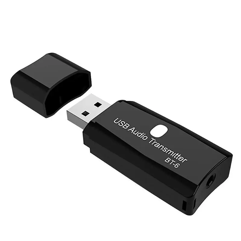 BT-TX6 Bluetooth 5,0 адаптер аудио приемник передатчик AUX USB 3,5 мм беспроводной для ПК проектор телевизионный усилитель мощности