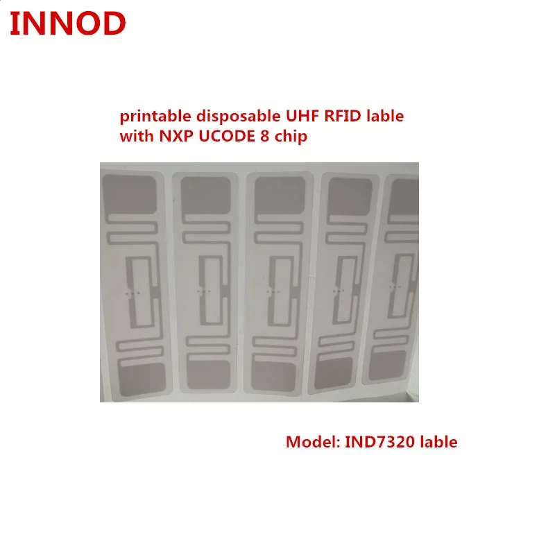 NXP UCODE 8 чип 860 960 МГц rfid uhf одноразовая наклейка ярлык с возможностью печати
