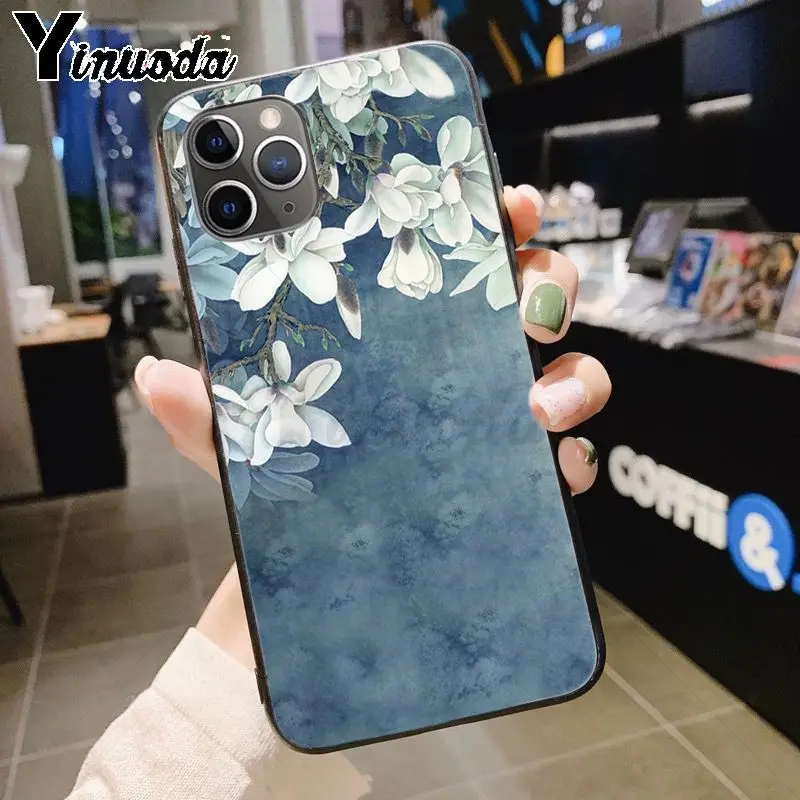 Yinuoda цветы орхидеи красочные Роскошные модные 2D чехол для телефона для iPhone 7plus X 6 6S 7 xs max xr 8 8Plus 5S 11pro чехол