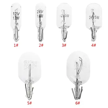 

2/10Pcs T10/T20 W5W White Color 5W 194 501 Halogen Bulb Side Wedges Car Light Source Instrument Lamp dropshipping for LED