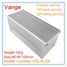 2 шт./партия прессованные коробки для плат 46*46*100 мм 6063-T5 алюминиевые корпуса КОРПУСА diy аппарат для gps-модуля устройства