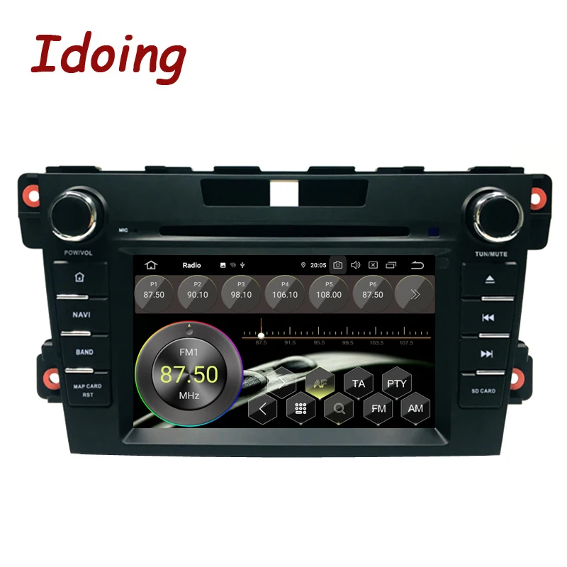 Система мультимедийная Автомобильная Idoing 8 &quot 2Din Android 9 0 для Mazda 3. 2008 2015 DVD плеер GPS