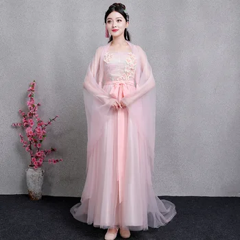 

Ancient Costume Hanfu Adult Ancient Costume Elegant Fairy Adult Hanfu Chest Jacket Skirt Show Clothing Fund Woman