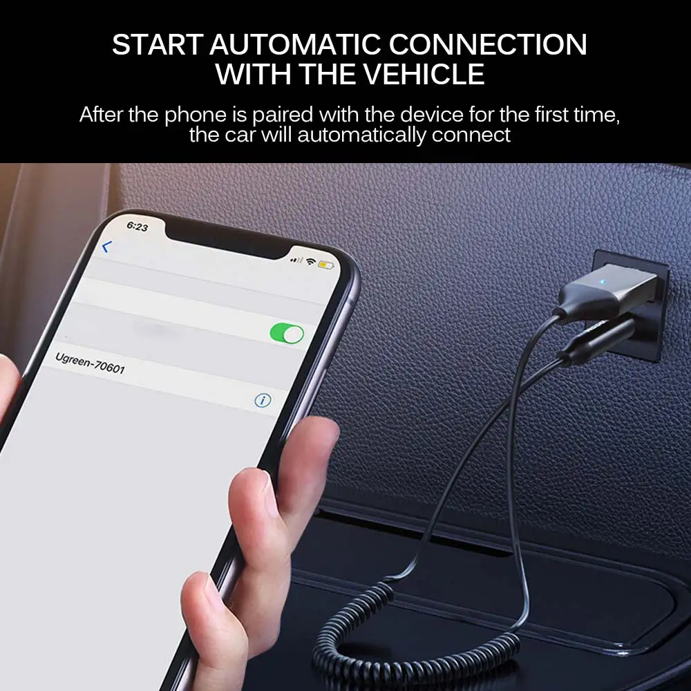 Автомобильный приемник Aux Bluetooth 5 0 для разъема 3 мм SBC/AAC колонок аудио музыкальный