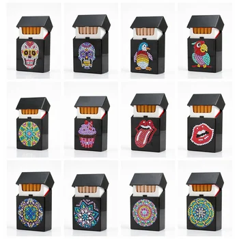 

HUACAN DIY Special Shaped Diamond Painting Cigarette Case Diamond Embroidery Cross Stitch Smoke Box Mosaic Fashion Gift