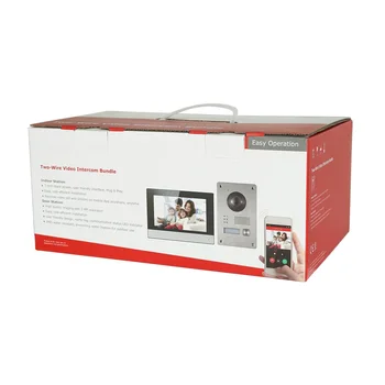 

DS-KIS703-P multi-language 2-Wire Video intercom KIT, include DS-KV8103-IMPE2 & DS-KH6320-WTPE2 , 2-Wire Doorbell
