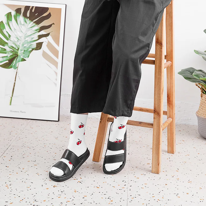 Jeseca/Новинка осени; милые носки в японском стиле Kawaii для девочек; корейская мода; Harajuku; винтажные уличные носки; хлопковые мягкие зимние теплые носки