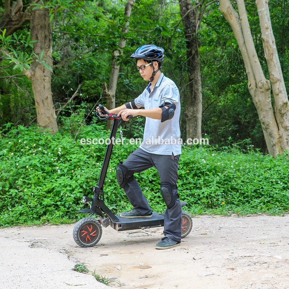 E4-9 10 inch Vacuum Tire Dual Motor Weped Electric Scooter Adult With Headlight