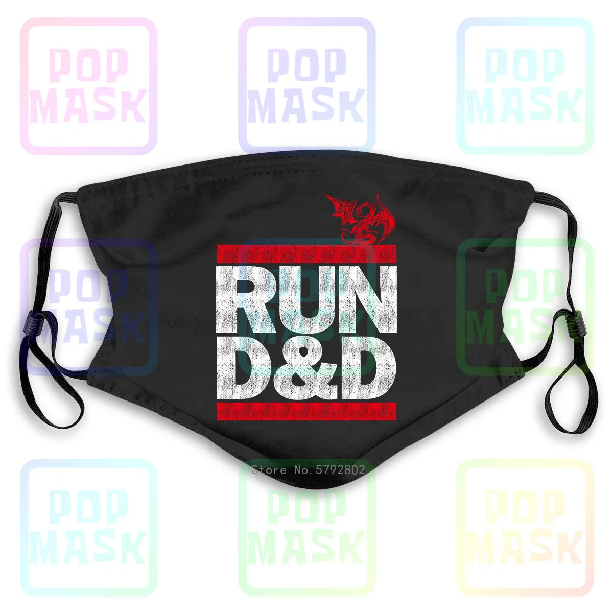 Пылезащитная маска с фильтром Run D & Fun Dmc подземелья ручка и бумага драконы