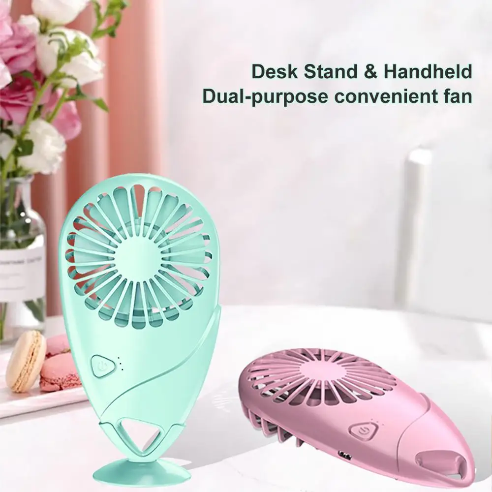 

New Pocket Handheld Fan USB Rechargeable Air Cooler Mini Portable Student Charging Fan Mango-shaped Fan Summer Home
