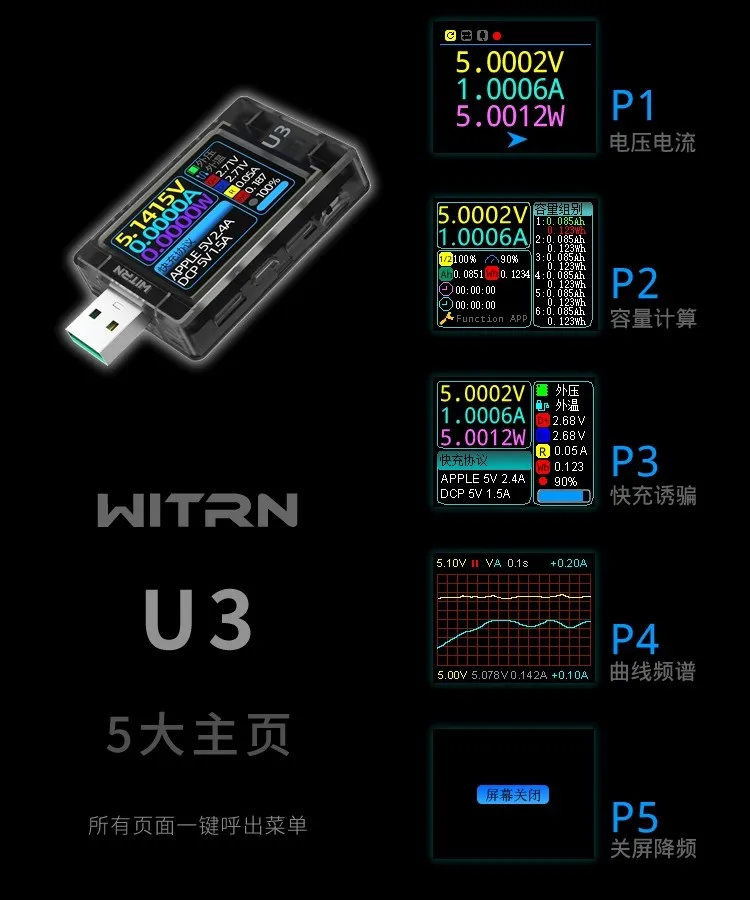 Usb тестер witrn. Usb тестер witrn
