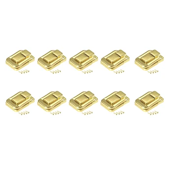 

10cps Antique Wooden Case Hasp Vintage Decorative Latch Suitcase Hasp Latch Hook Furniture Hardware Tool