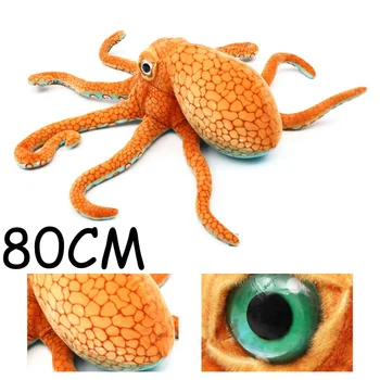 

80CM Real Life Big Octopus Doll Octopus Plush Toy Pillow Sea Bottom Animal Doll Creative Realistic Gift