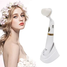 Kemei щетка для очищения лица вибрационная Массажная кисть для очистки дица USB Перезаряжаемый очиститель для лица косметический инструмент водонепроницаемый корпус