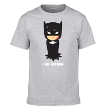 Бэтмен Брюс Уэйн Темный Рыцарь Футболка мужская футболка супер герой лето хлопок короткий рукав черная летучая мышь человек супер герой Футболка Топ
