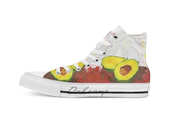 

Halves of an Avocado breathable Casual High Top lace-up Canvas shoes sneakers Drop shipping