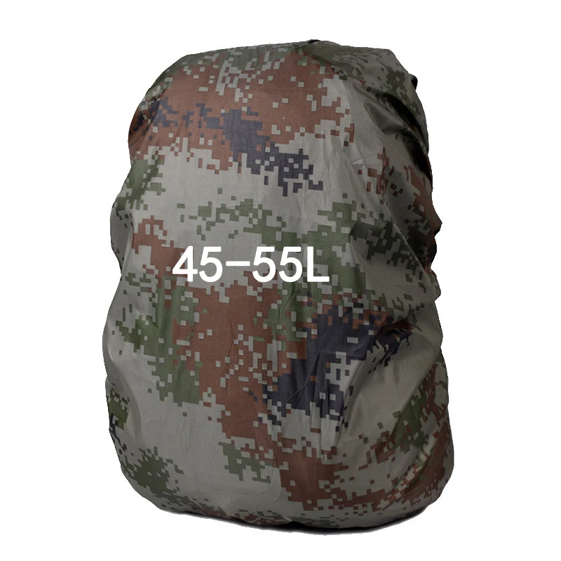Digital 45-55L 30-80L Камуфляжный Портативный Открытый походный нейлоновый пылезащитный Камуфляжный водонепроницаемый рюкзак-дождевик для рыбалки и охоты - Цвет: Digital 45-55L