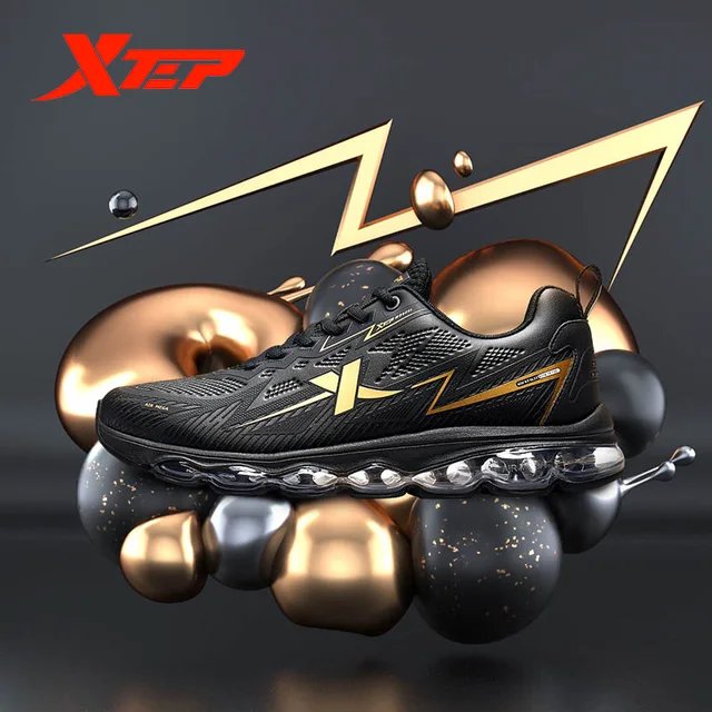 US $72.25 Xtep AIR MEGA Men Air Running Shoes Lightweight Sneakers Mesh Shock Absorption Sports Mens Casual