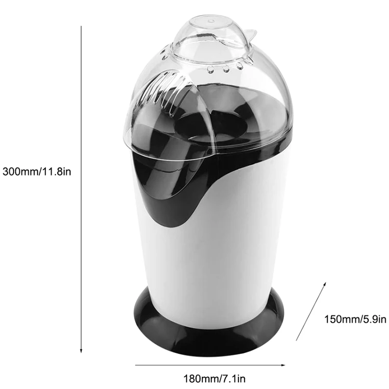 Электрическая машина для изготовления попкорна Diy, бытовая автоматическая мини-машина для изготовления горячего воздуха, Кухонная машина для изготовления попкорна Diy, Поппер для кукурузы, штепсельная вилка европейского стандарта