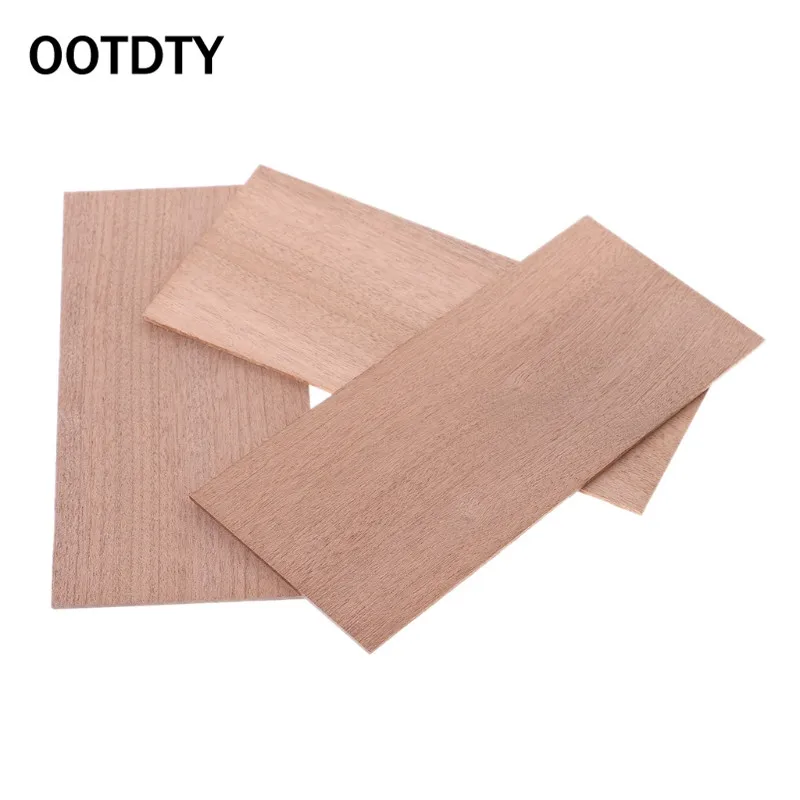 OOTDTY 3 шт. гитарные части головы шпона Sapele деревянный головной убор lutier Tonewood DIY инструмент