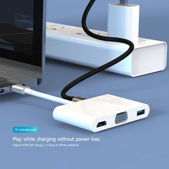 

Notebook Accessories USB-C Hub 5 in 1 USB 3.1 HUB Adapter Type-C to HDMI USB2.0 USB3.0 PD Fast Charge Converter