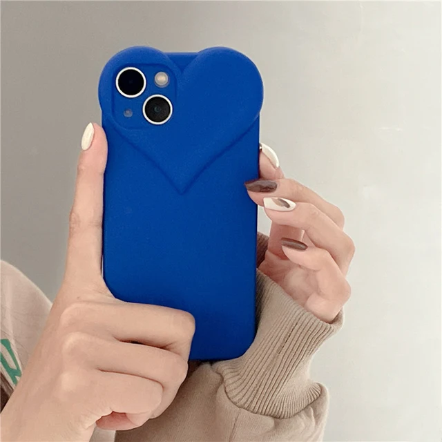 Klein Blue Minimalism Wrinkled Protective Designer iPhone Case For iPhone 13  12 11 Pro Max X XS Max XR 7 8 Plus