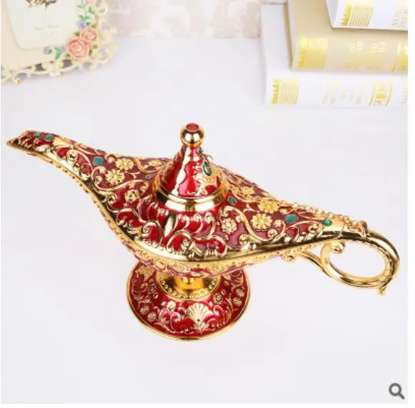 Movie Aladdin Cosplay Aladdin Magic Lamp Tea Pot Genie Lamp Halloween Cosplay Costume Accessory For Home Decor Ornaments - Цвет: 9