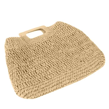 

New Design Hand Woven Bag For Women Handbags Retro Fashion Beach Bag Female Concise Summer Straw Bags#G30