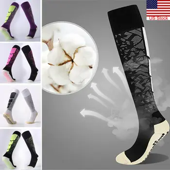 

Anti Slip Sport Football Soccer Long Sock Baseball Hockey Over Knee High Socks