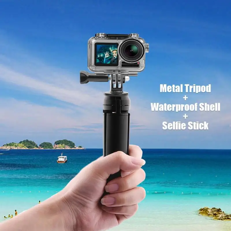 3 шт Водонепроницаемый чехол Мини штатив селфи палка для DJI OSMO экшн-камеры