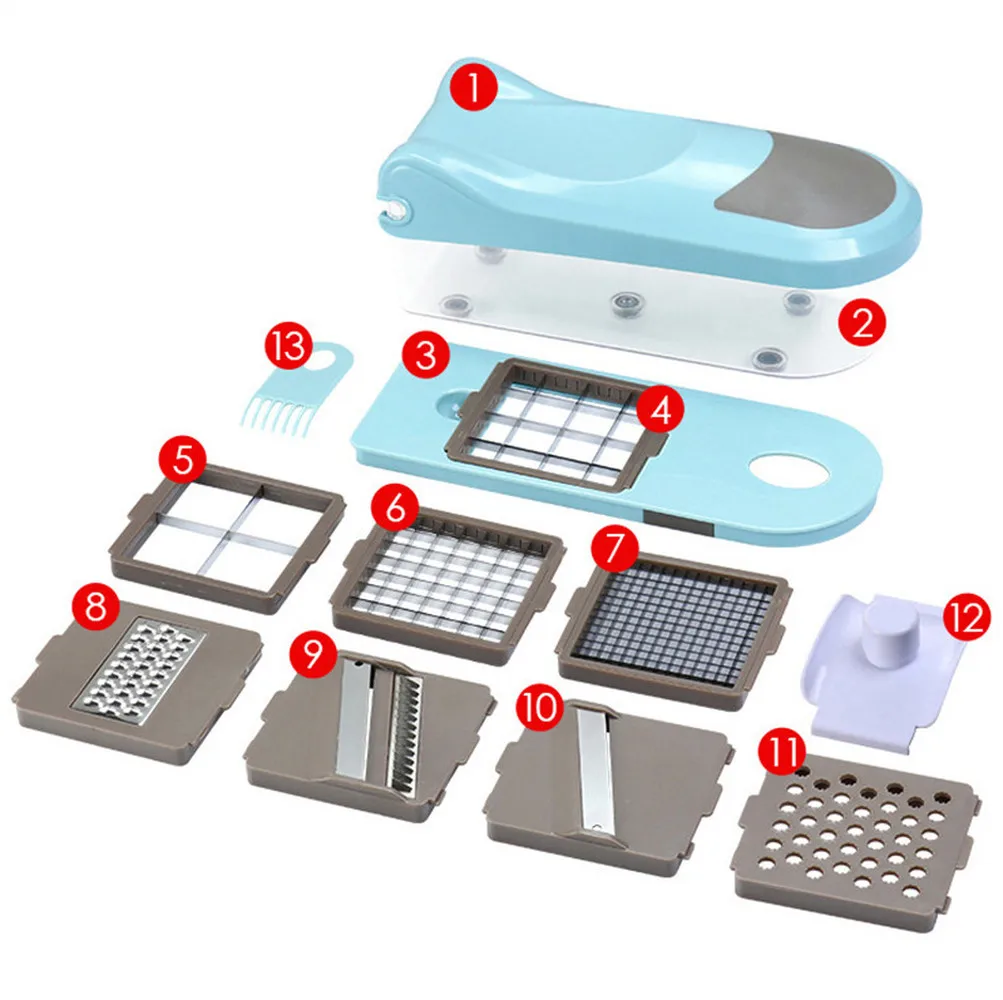 8 в 1 измельчитель для овощей, измельчитель для еды, резак для лука, слайсер, приспособление для нарезки овощей, мандолина для нарезки моркови, фруктового салата