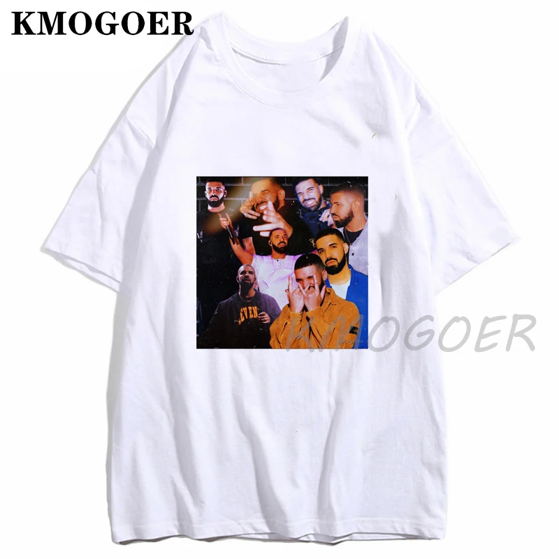 Women 2020 Hiphop Style Drake Print Men's T-shirts Top Men T Shirt Rapper Womens Graphic Unisex White Tee T-Shirt | Мужская одежда