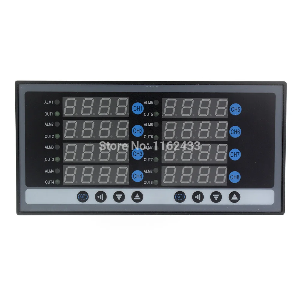 

XMT-JK8 160*80mm 8 ways 8 PIDs digital temperature controller