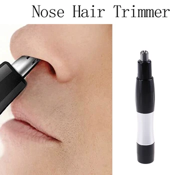 

1pc Black Electric Ear Nose Trimmer for Men's Shaver Hair Removal Eyebrow Trimer Safe Lasting Face Care Tool