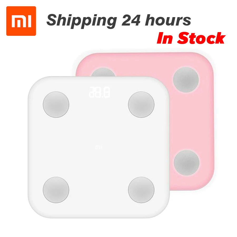 Original Xiaomi Mi Smart Body Fat Scale Mifit APP&Body Composition Monitor Hidden LED Display Big Feet Pad