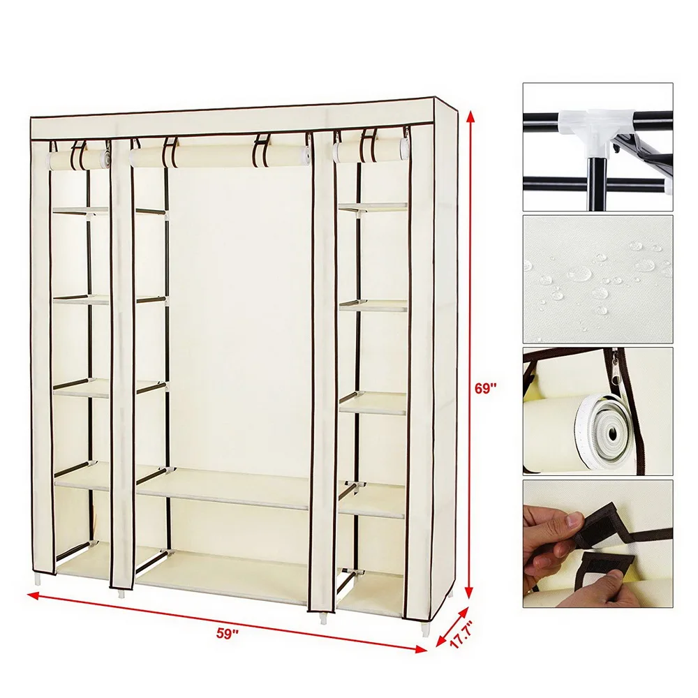 5 layer 12 grid Large Capacity Non-woven Cloth Wardrobe Folding Portable DIY Clothes Storage Cabinet Closet Home Furniture 5 layer 12 grid Large Capacity Non-woven Cloth Wardrobe Folding Portable DIY Clothes Storage Cabinet Closet Home Furniture
