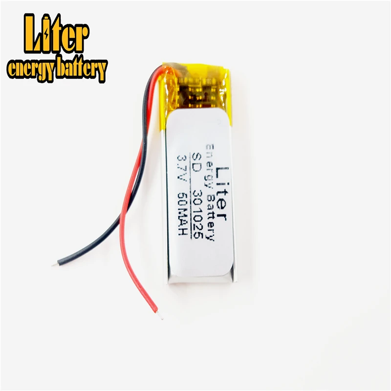 

3.7V Tablet polymer battery 031025 301025 3.7V 50mah 301225 camera pen Bluetooth headset