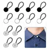 6 Pieces Metal Collar Buttons Extenders Elastic Button Extender Neck Extenders for Shirt Dress Coat（10mm Mixed color ） 1