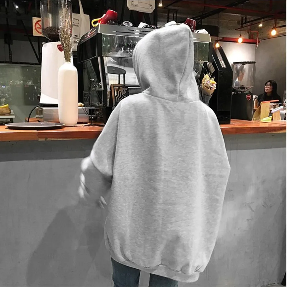 Harajuku Lazy с буквенным принтом флисовая толстовка женская негабаритная толстовка с капюшоном желтые осенние зимние спортивные куртки Meletom