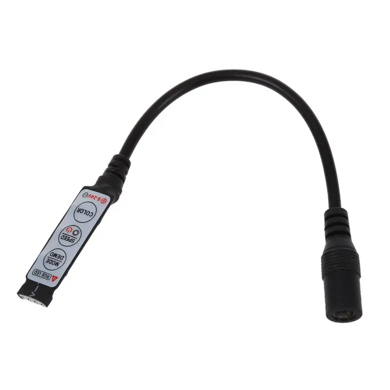 

RGB LED Strip Bar Strip Controller 12A 12V 24V Dimmer Black