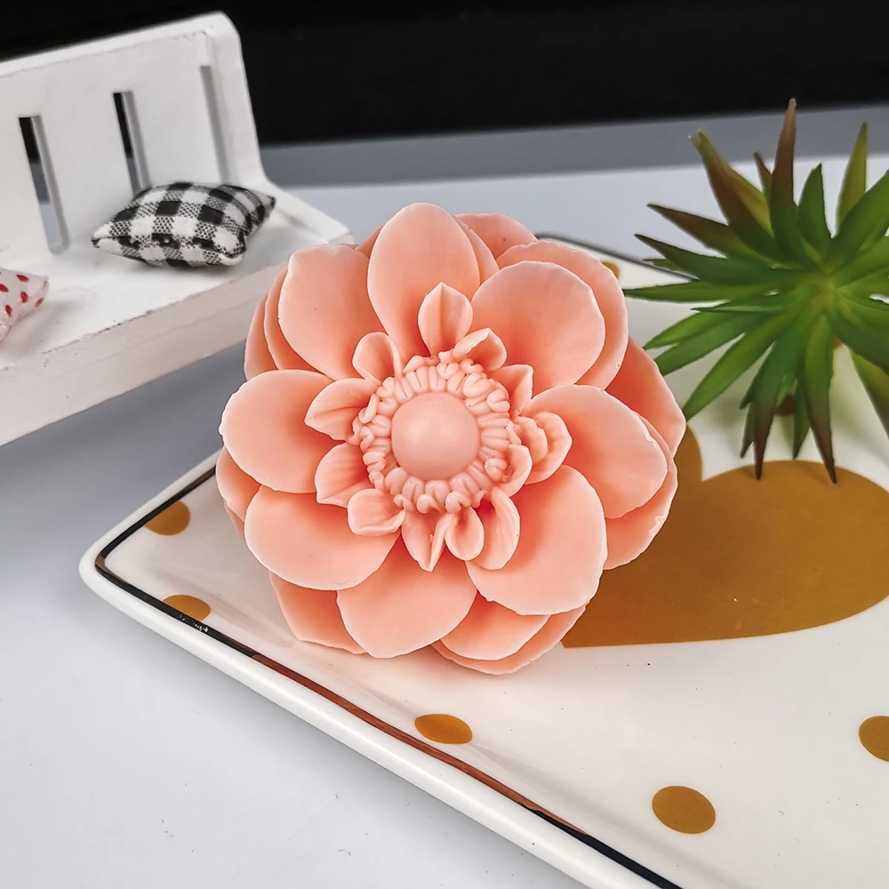 Big Pretty 3D Rose Flowers Mold Lifelike Rose Floral Soap Molds Silicone  Candle Epoxy Resin Crafts Mould Bouquet Making Moulds