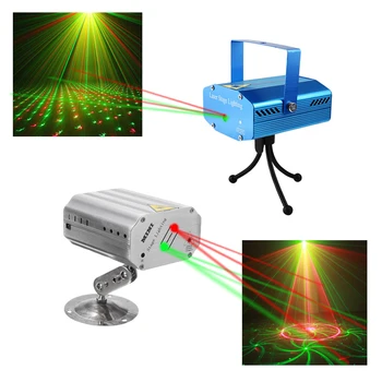 

2pcs Convenient to carry Disco DJ Club Star Projector Decoration family Party mini laser lights