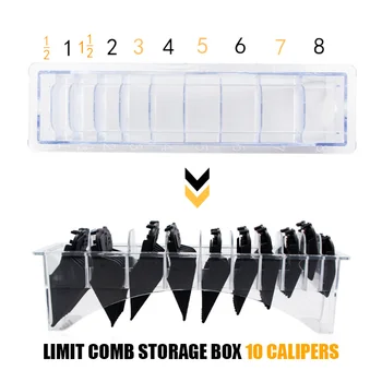 

8/10 Grid Base Box For Universal Hair Clipper Limit Comb Guide Attachment Size Barber Replacement Salon Hair Styling Tool