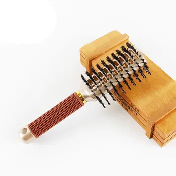 

INGRID Professional Hair Comb American Style Men's Oil Head Hair Comb Shape Anti-static Health Massage Nine Rows Of Comb Ribs