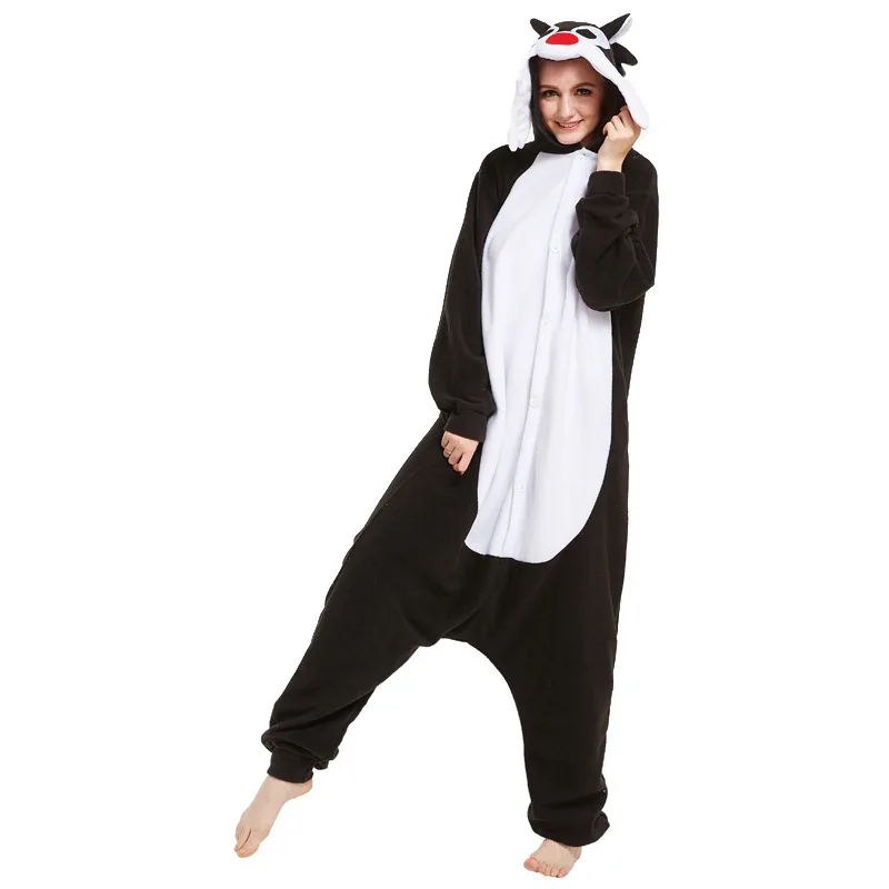 Onsie для взрослых животных Женские пижамные комплекты осень зима розовые фланелевые теплые пижамы Домашняя одежда пижамы женские Pijama Mujer - Цвет: 19