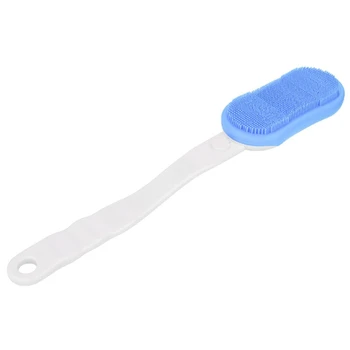 

Electric Soundwave Long Handled Bath Brush Silicone Back Massager Facial Cleansing Brush Waterproof Shower Brush
