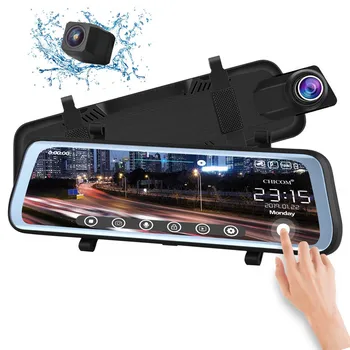 

2020 Driving Recorder Set Mirror Dash Camera 9.66in Full Screen Backup Camera 1080p 170° Full Hd New Superior Night Vision