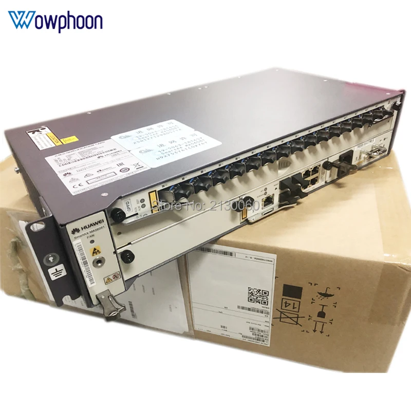 Бесплатная доставка Huawei GPON OLT оборудование MA5608T + 1 * MCUD + 1 * MPWC + 1 * GPFD 16 порт B + C + +, 1 г, DC терминал linii optycznej